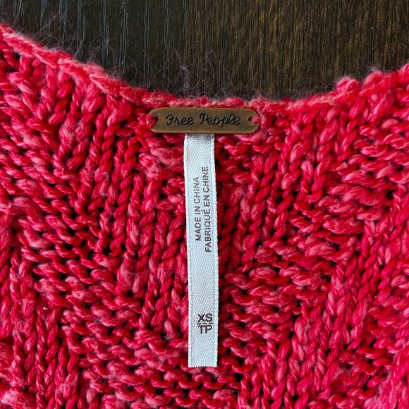 Free People NWT Casual Boho Chevron Sweater Tank Top Size XS - Picture 5 of 6